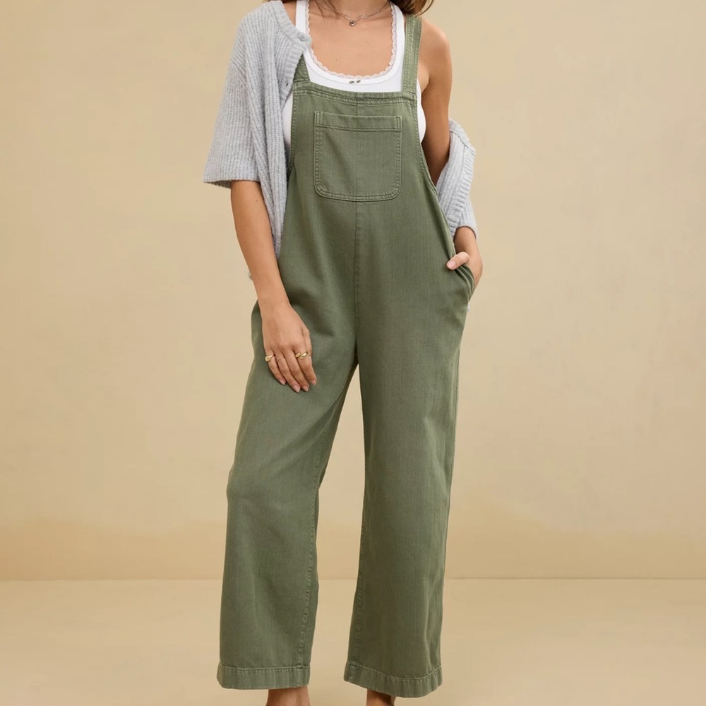 Aerie Denim Overalls